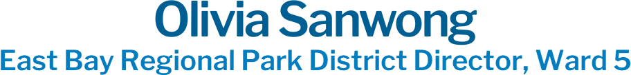 Olivia Sanwong East Bay Regional Park District Director, Ward 5