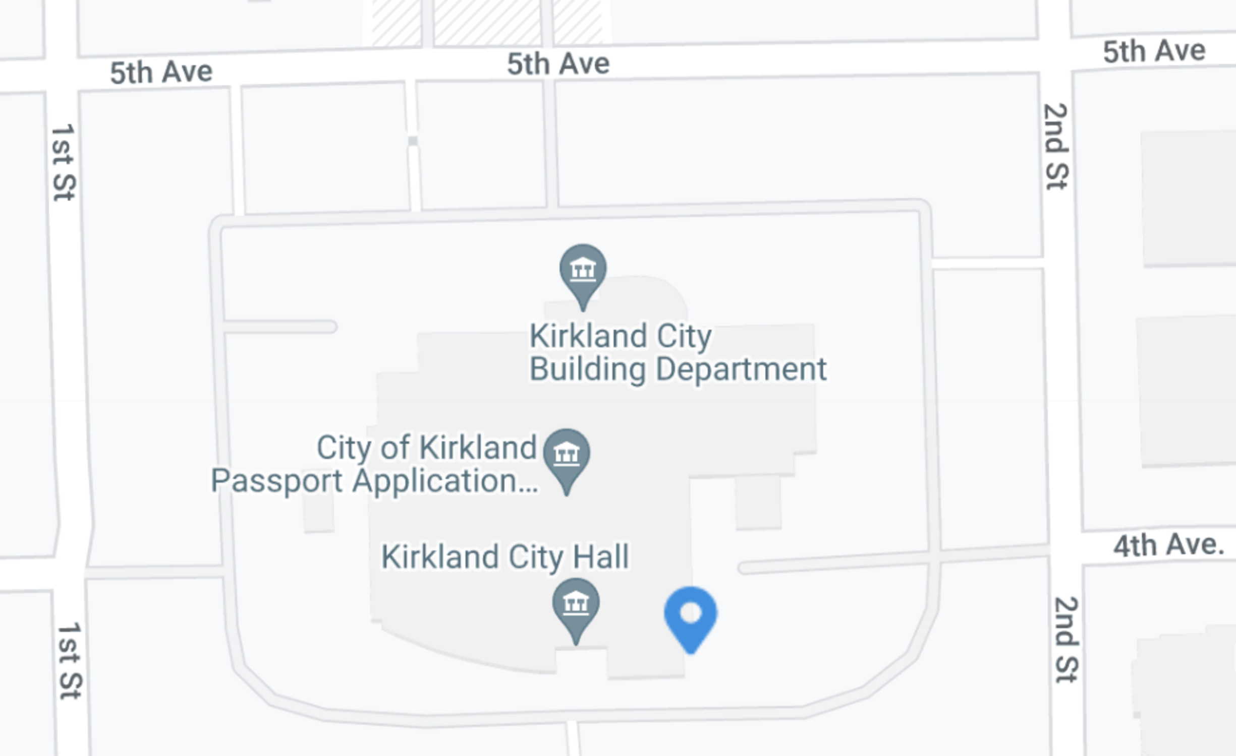 Kirkland City Hall - South Entrance