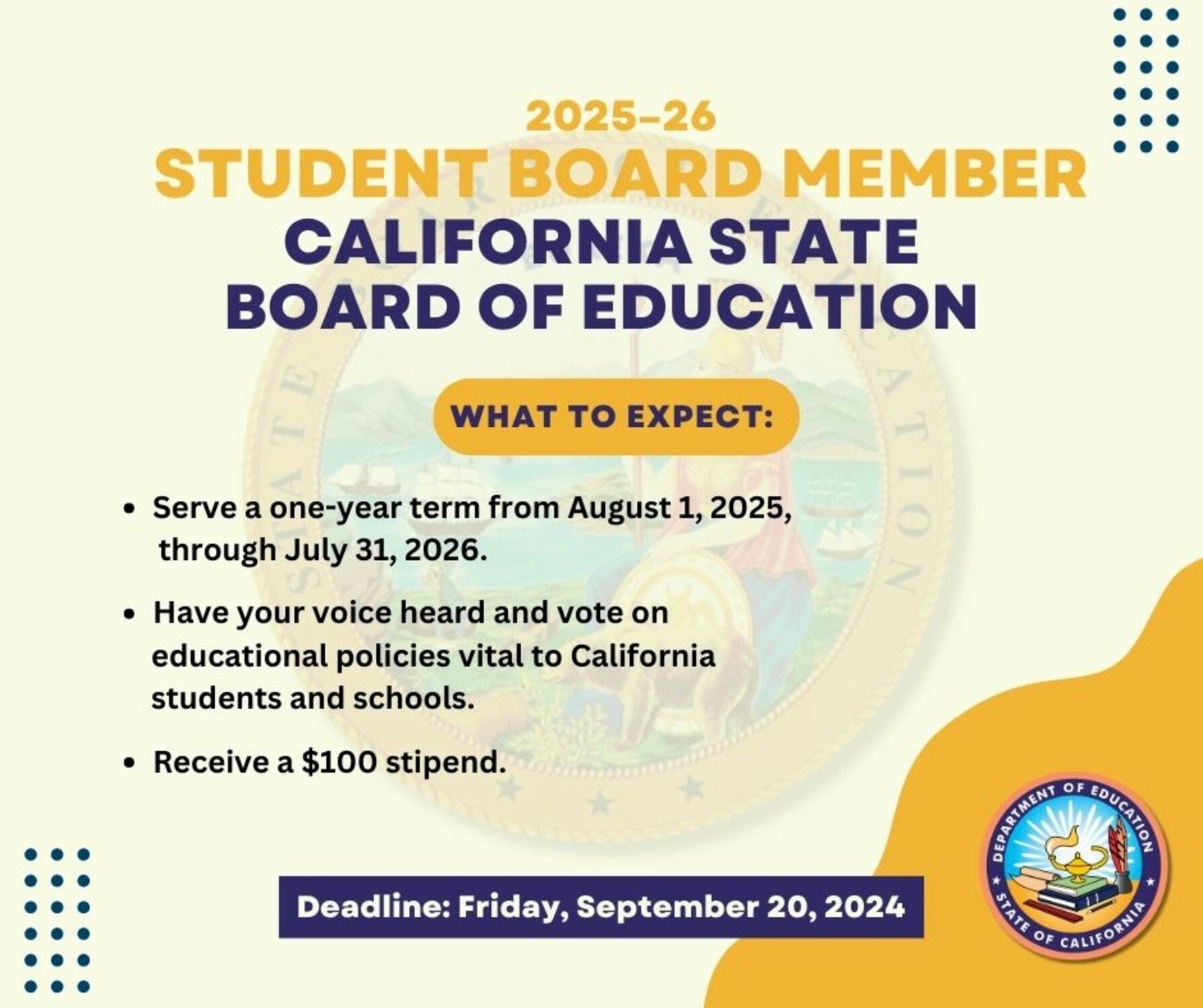 Maria Lupita Stubbs, candidate for the Placentia-Yorba Linda Unified School District (PYLUSD) shares a unique opportunity for students offered by the CA DOE