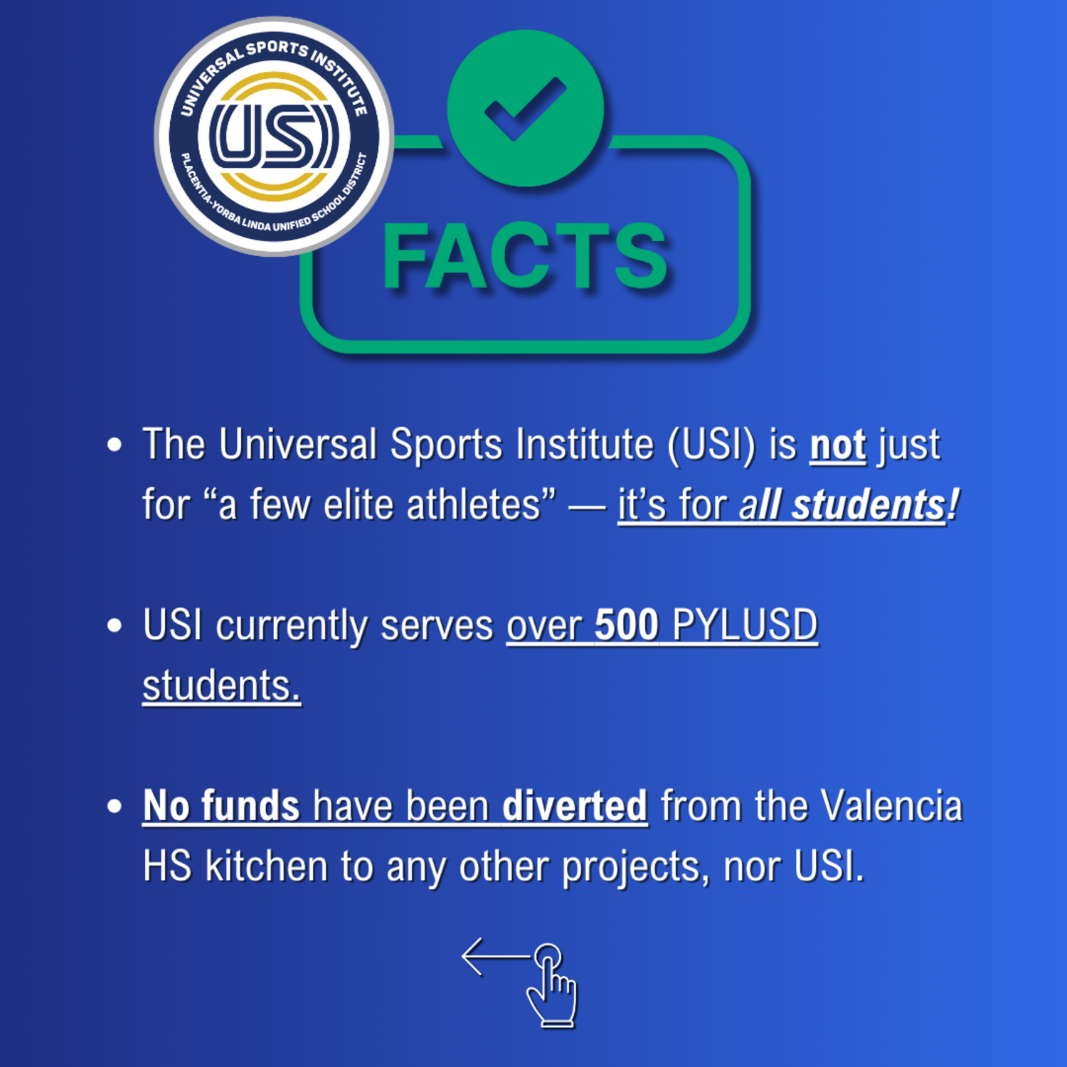 get the facts about USI