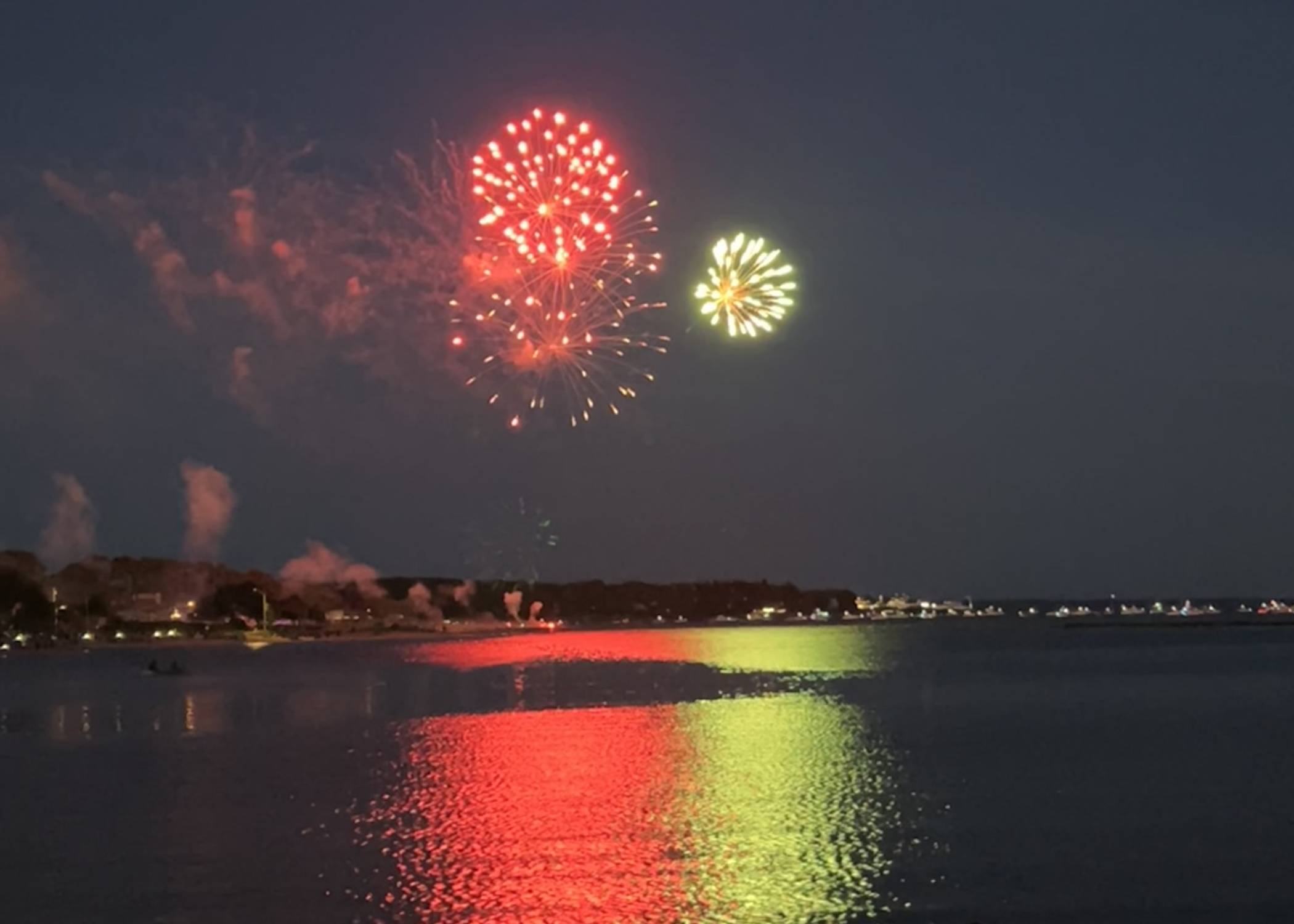 Fireworks over Oakland Beach