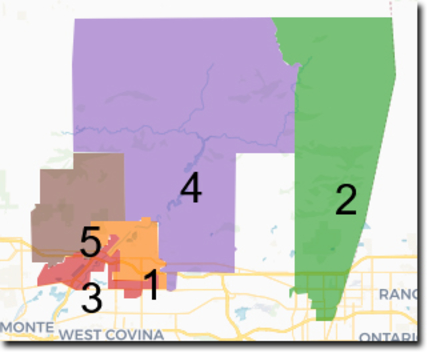 Citrus Board of Trustees Area Map