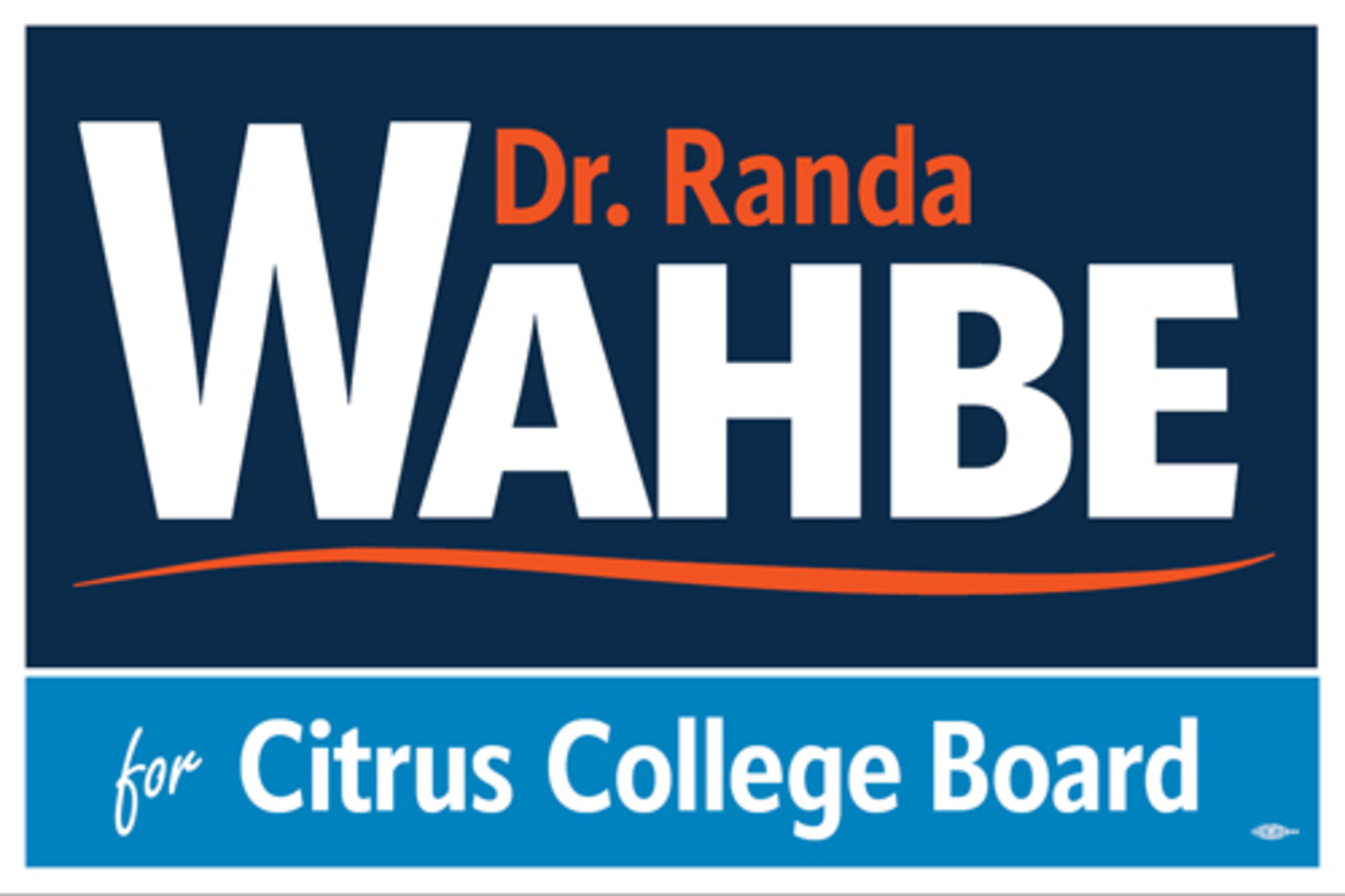 Randa Wahbe Yard Sign