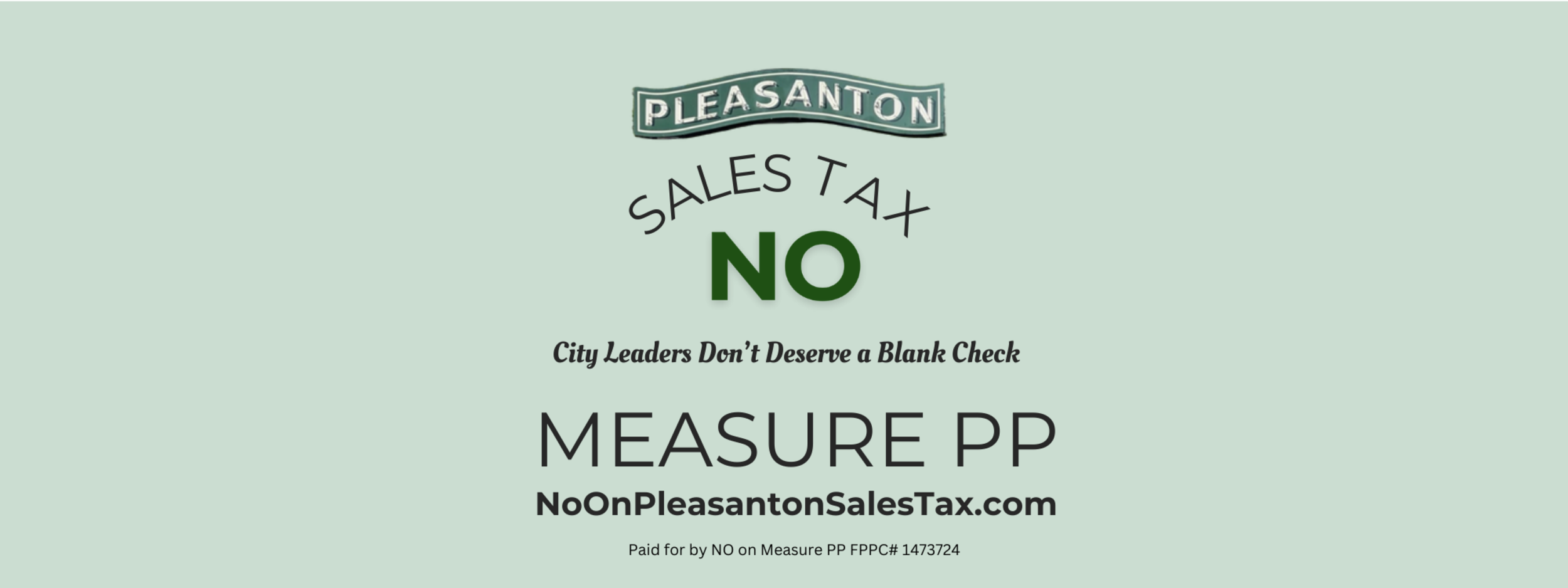 No on Pleasanton Sales Tax