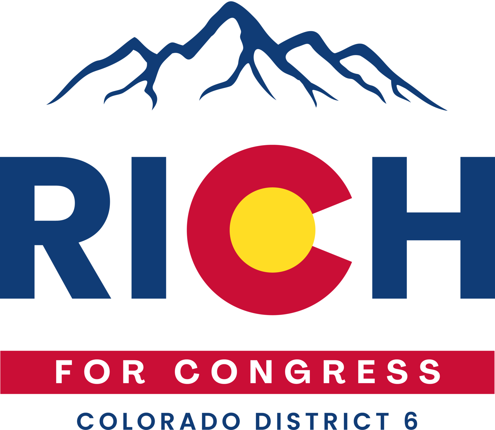 Stylized "Rich for Congress, Colorado District 6" 