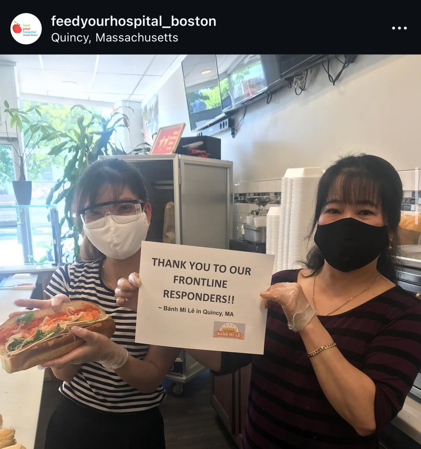 Banh Mi Le fed 1000s of Healthcare Heros - 419 Hancock St, Quincy, MA 02171