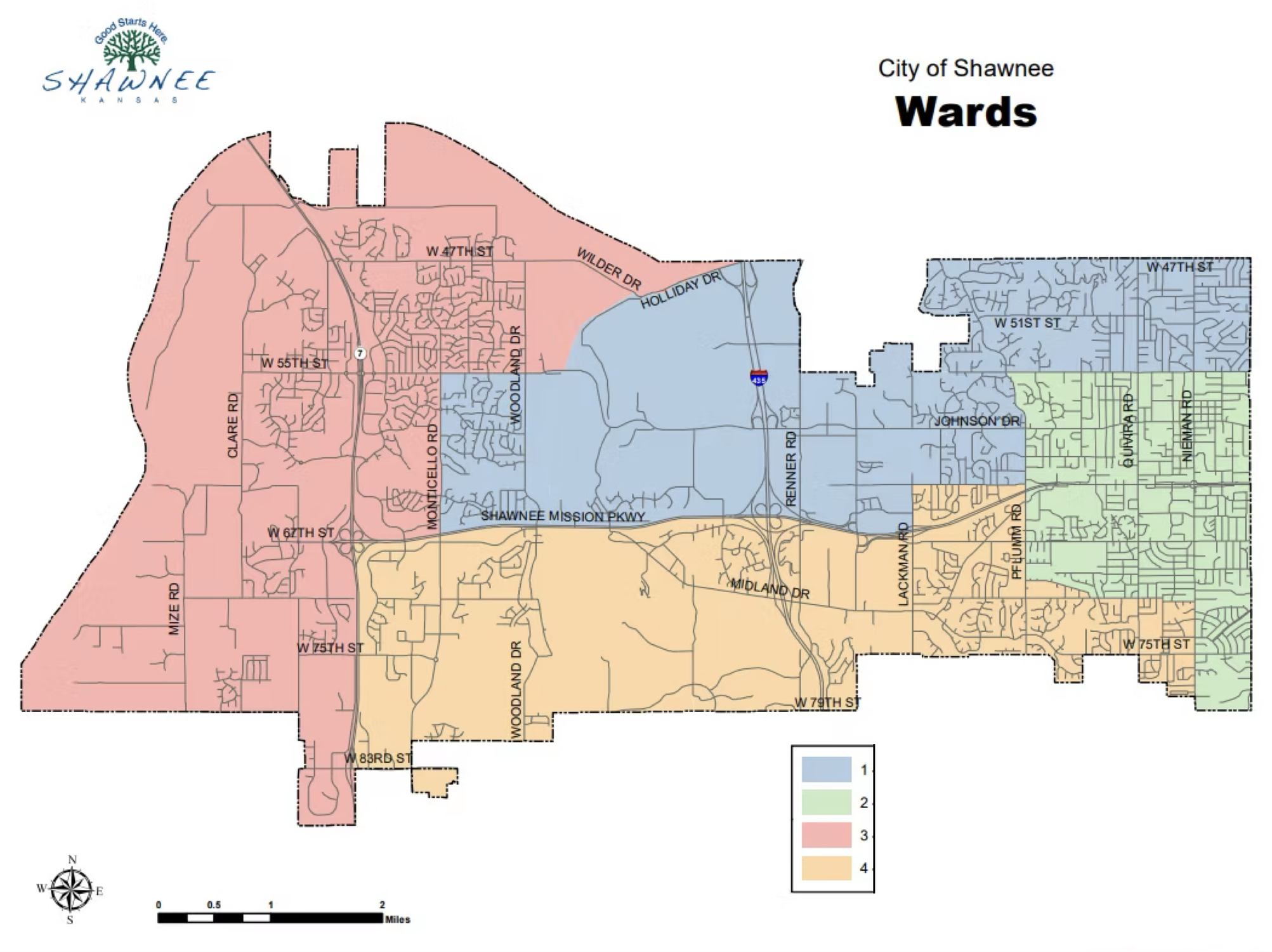 Shawnee Ward Map
