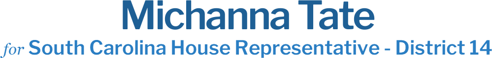 Michanna Tate South Carolina House Representative - District 14